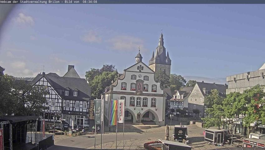 Archived image Webcam Town hall Brilon