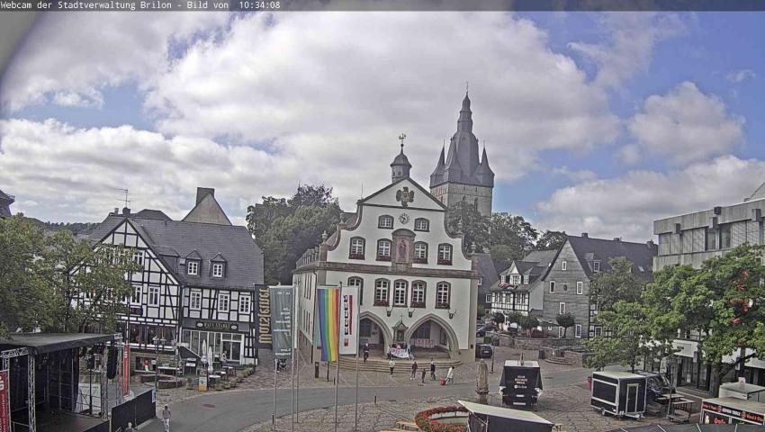 Archived image Webcam Town hall Brilon