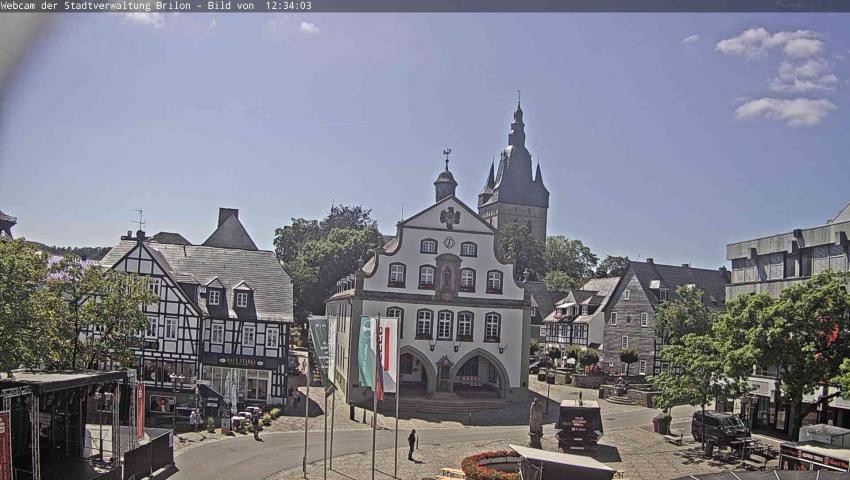 Archived image Webcam Town hall Brilon