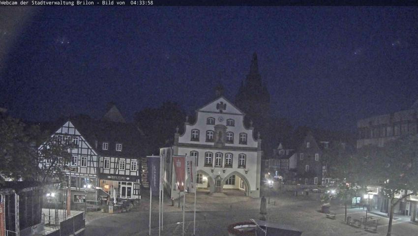 Archiv Foto Webcam Rathaus und Marktplatz Brilon