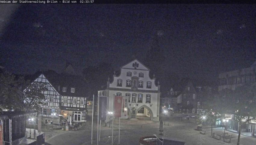 Archiv Foto Webcam Rathaus und Marktplatz Brilon
