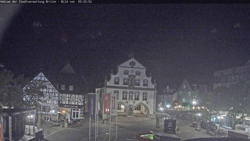 Archiv Foto Webcam Rathaus und Marktplatz Brilon