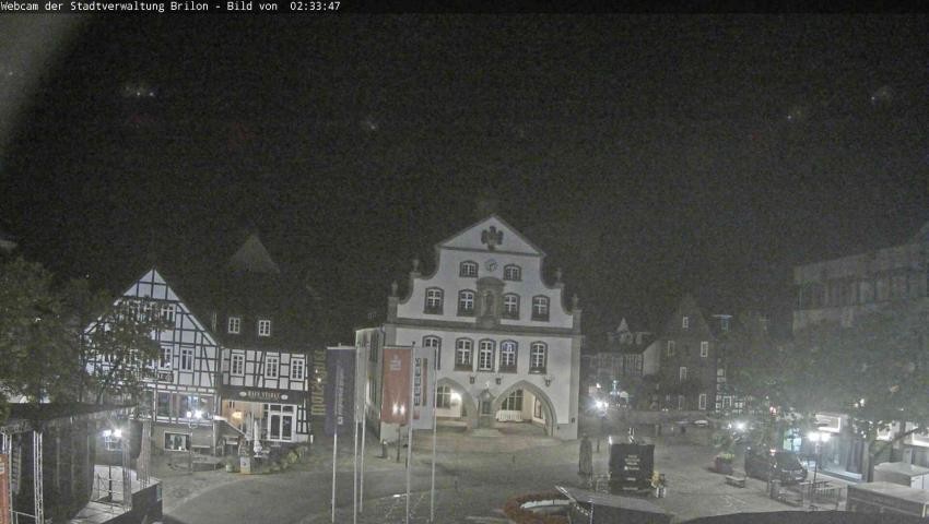 Archiv Foto Webcam Rathaus und Marktplatz Brilon