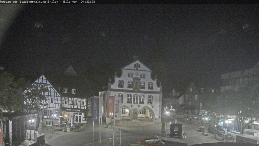 Archiv Foto Webcam Rathaus und Marktplatz Brilon