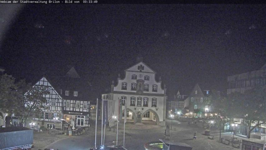 Archiv Foto Webcam Rathaus und Marktplatz Brilon