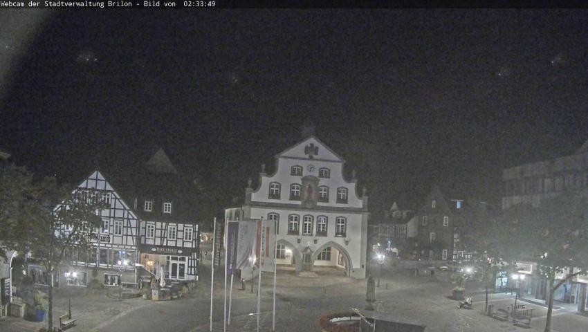 Archiv Foto Webcam Rathaus und Marktplatz Brilon