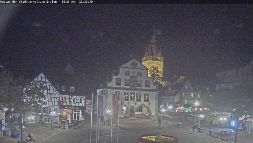 Archiv Foto Webcam Rathaus und Marktplatz Brilon