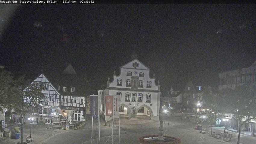 Archiv Foto Webcam Rathaus und Marktplatz Brilon