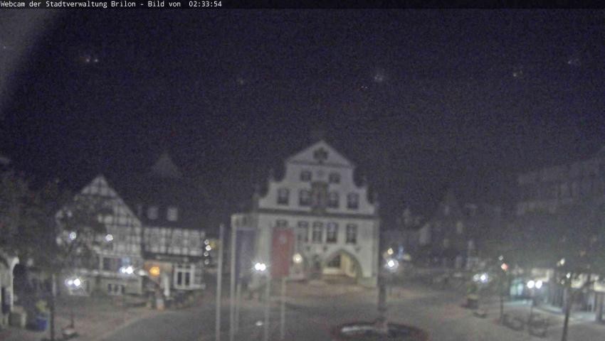 Archiv Foto Webcam Rathaus und Marktplatz Brilon
