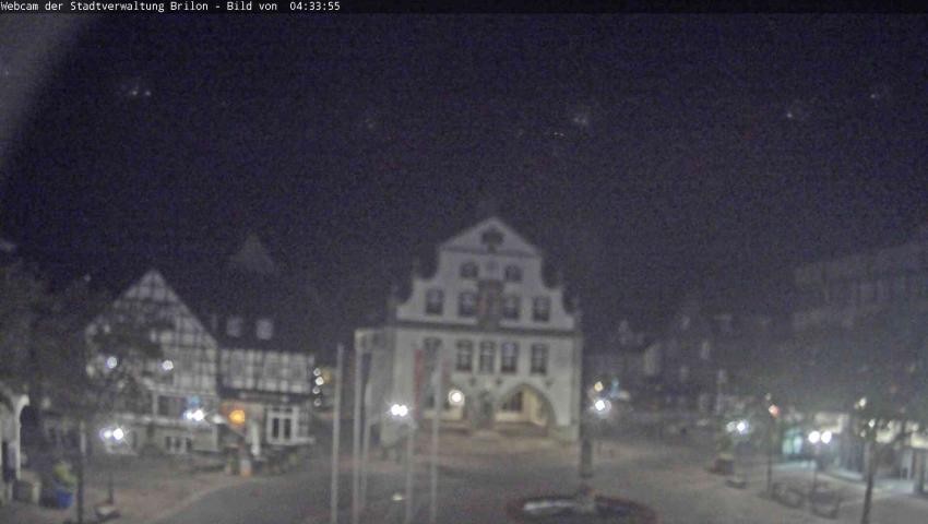 Archiv Foto Webcam Rathaus und Marktplatz Brilon