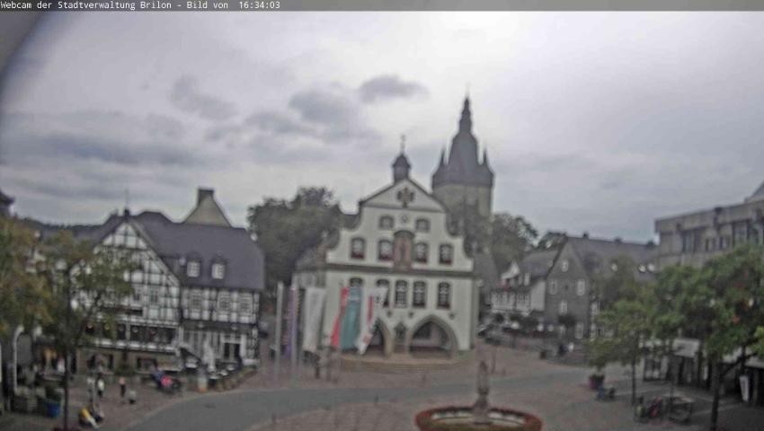 Archiv Foto Webcam Rathaus und Marktplatz Brilon
