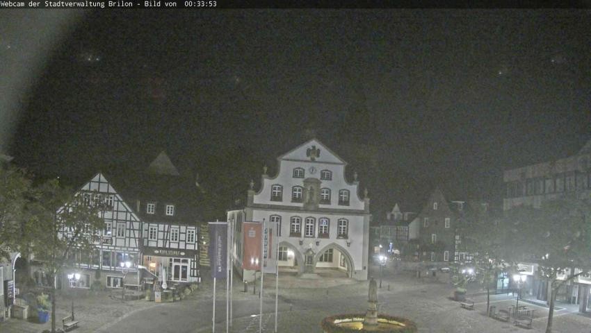 Archiv Foto Webcam Rathaus und Marktplatz Brilon