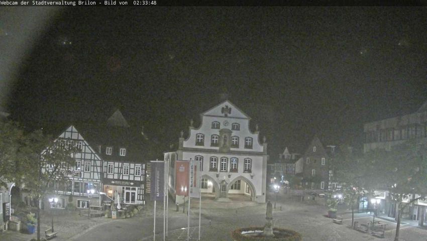 Archiv Foto Webcam Rathaus und Marktplatz Brilon