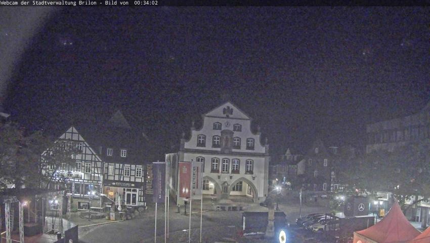 Archiv Foto Webcam Rathaus und Marktplatz Brilon
