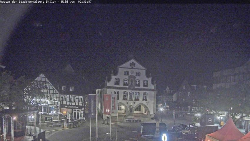Archiv Foto Webcam Rathaus und Marktplatz Brilon