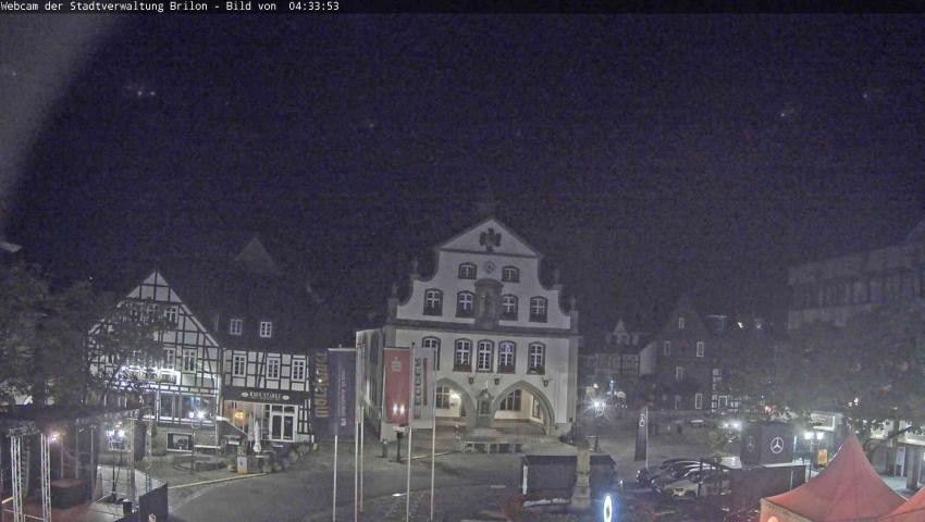 Archiv Foto Webcam Rathaus und Marktplatz Brilon