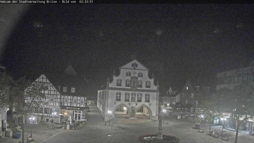 Archiv Foto Webcam Rathaus und Marktplatz Brilon