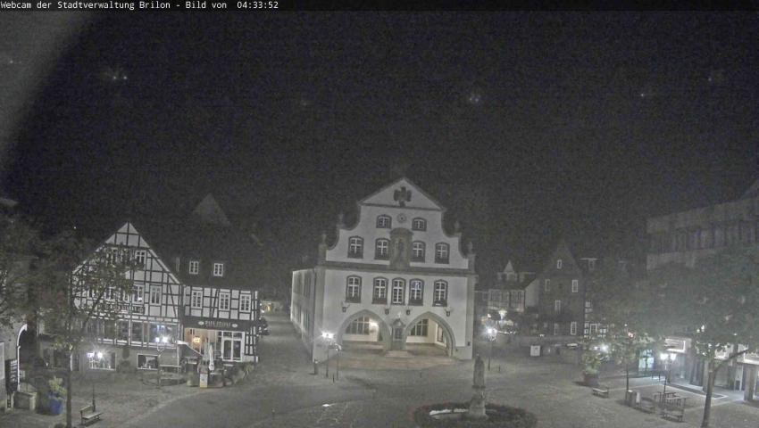 Archiv Foto Webcam Rathaus und Marktplatz Brilon