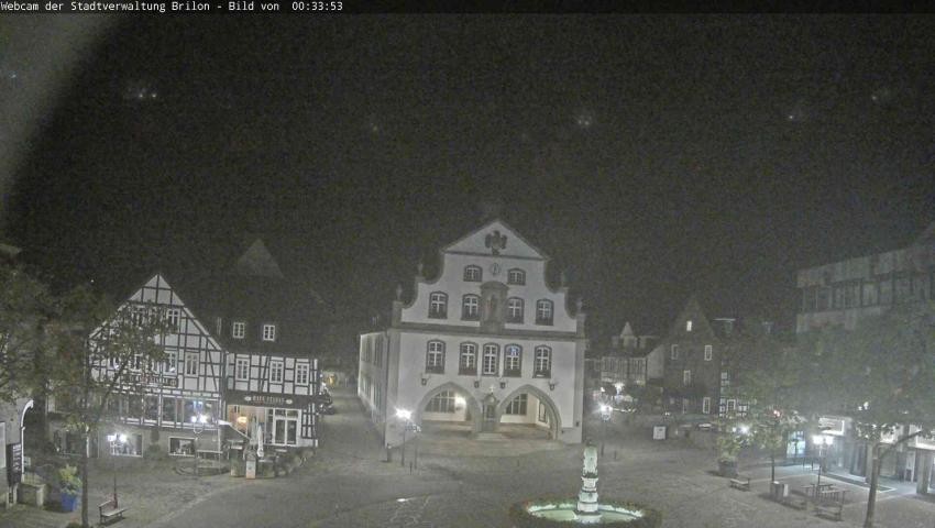 Archiv Foto Webcam Rathaus und Marktplatz Brilon