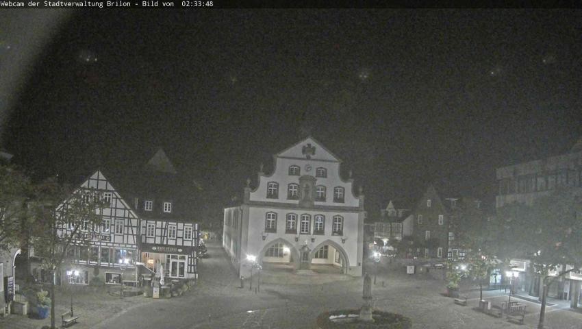 Archiv Foto Webcam Rathaus und Marktplatz Brilon