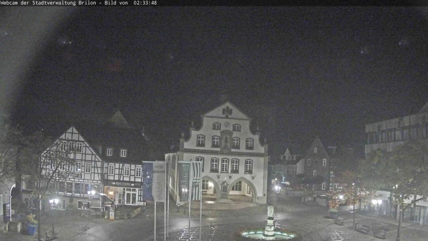 Archiv Foto Webcam Rathaus und Marktplatz Brilon