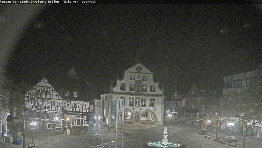 Archiv Foto Webcam Rathaus und Marktplatz Brilon