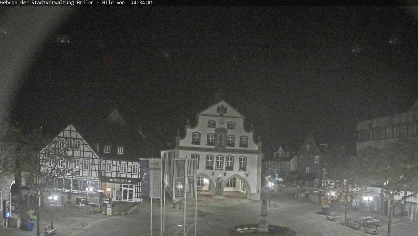 Archiv Foto Webcam Rathaus und Marktplatz Brilon