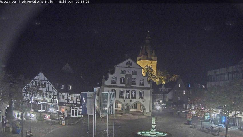 Archiv Foto Webcam Rathaus und Marktplatz Brilon