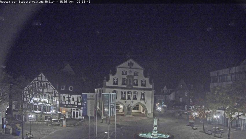 Archiv Foto Webcam Rathaus und Marktplatz Brilon