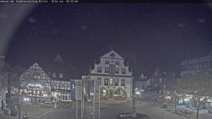 Archiv Foto Webcam Rathaus und Marktplatz Brilon