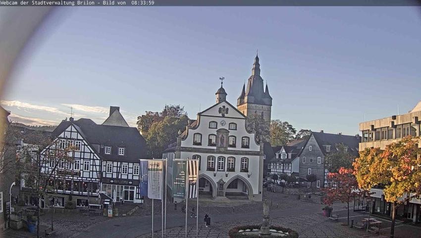 Archiv Foto Webcam Rathaus und Marktplatz Brilon
