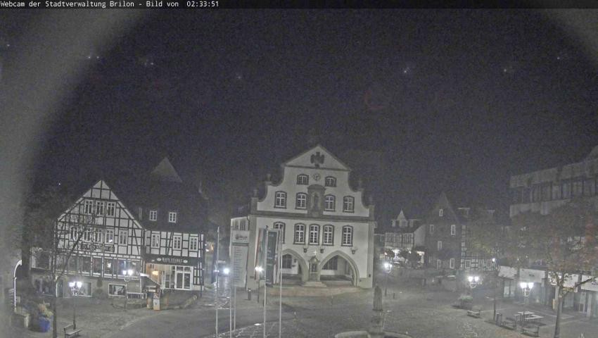 Archiv Foto Webcam Rathaus und Marktplatz Brilon