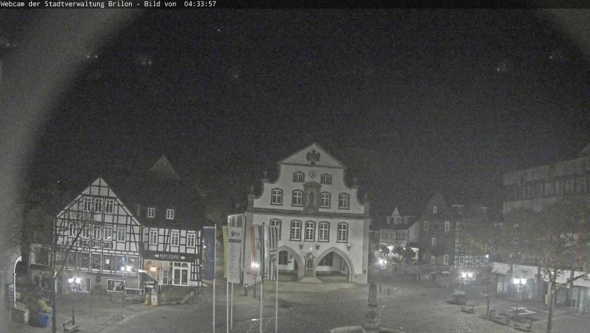 Archiv Foto Webcam Rathaus und Marktplatz Brilon