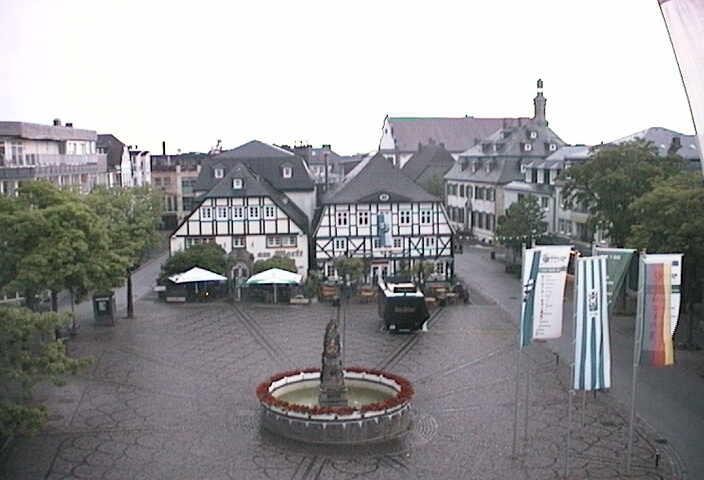 Archiv Foto Webcam Rathaus und Marktplatz Brilon