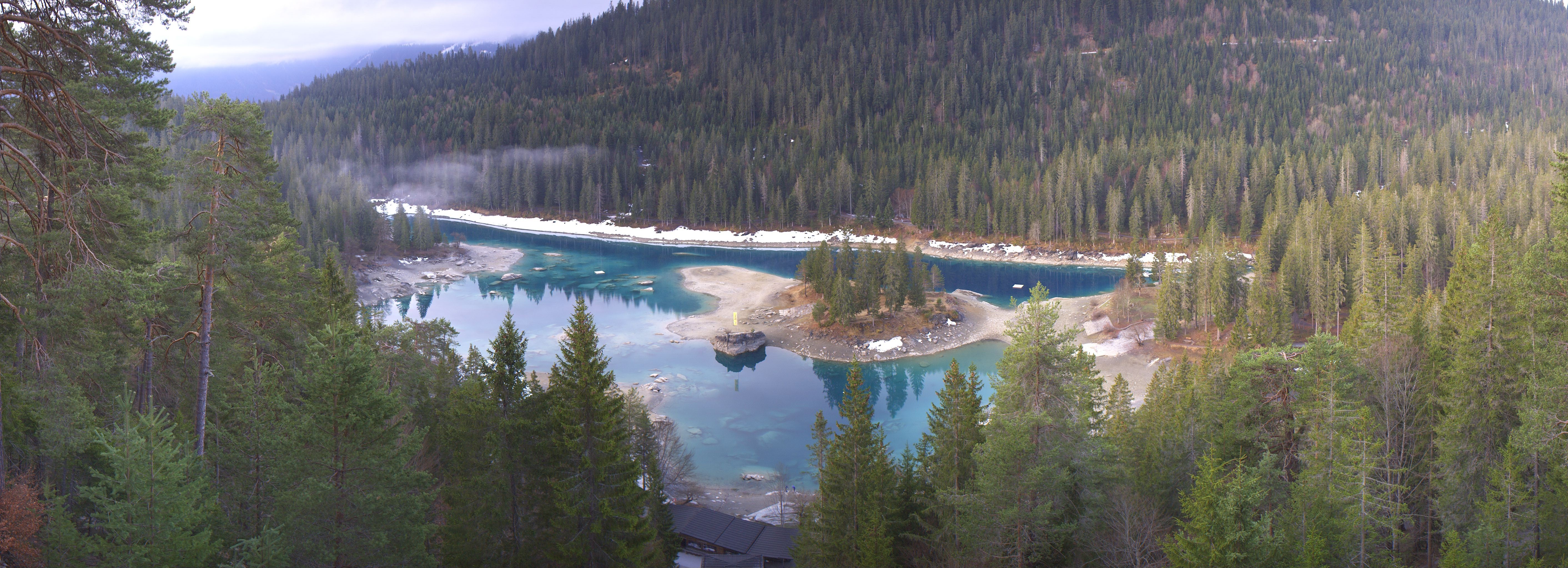 Archiv Foto Webcam Flims: Caumasee