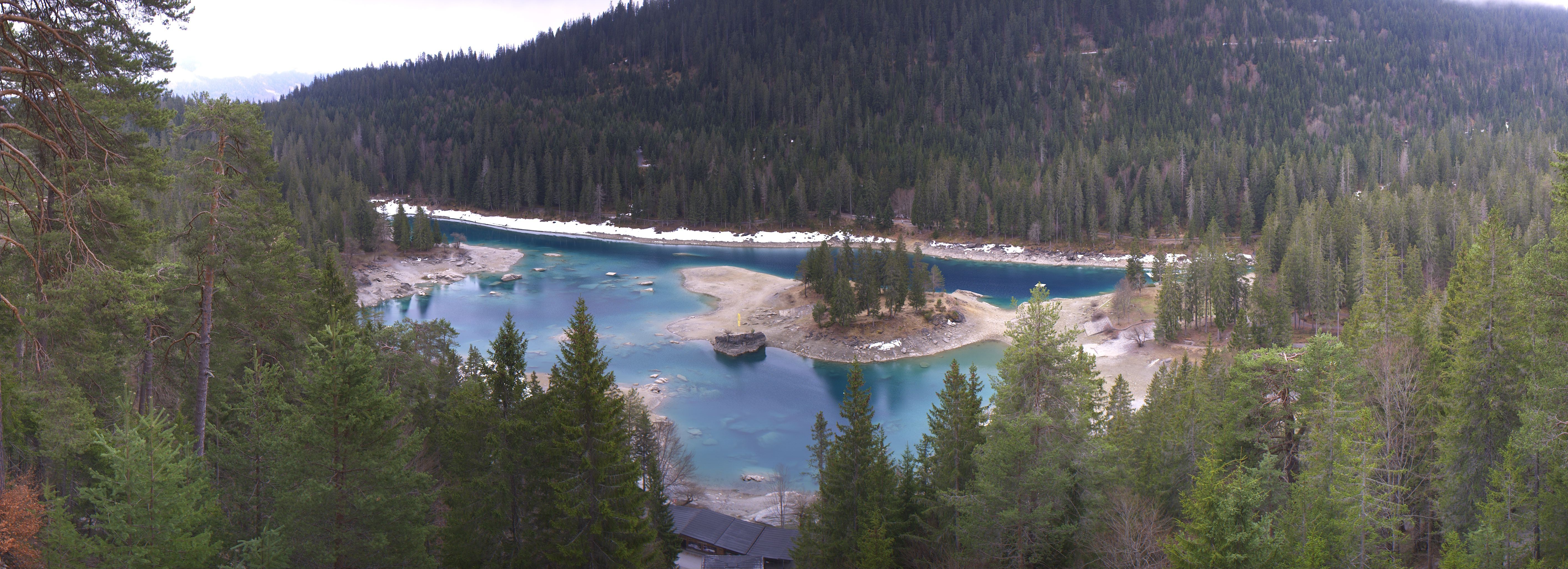 Archiv Foto Webcam Flims: Caumasee