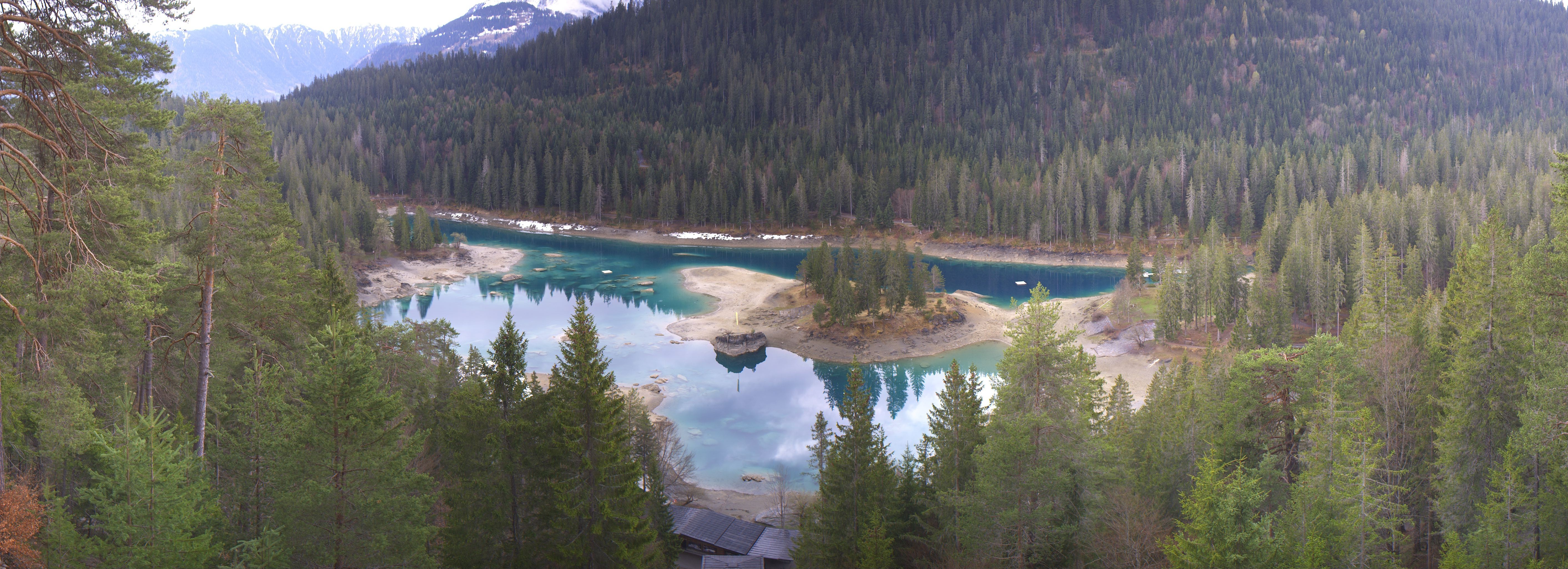 Archiv Foto Webcam Flims: Caumasee