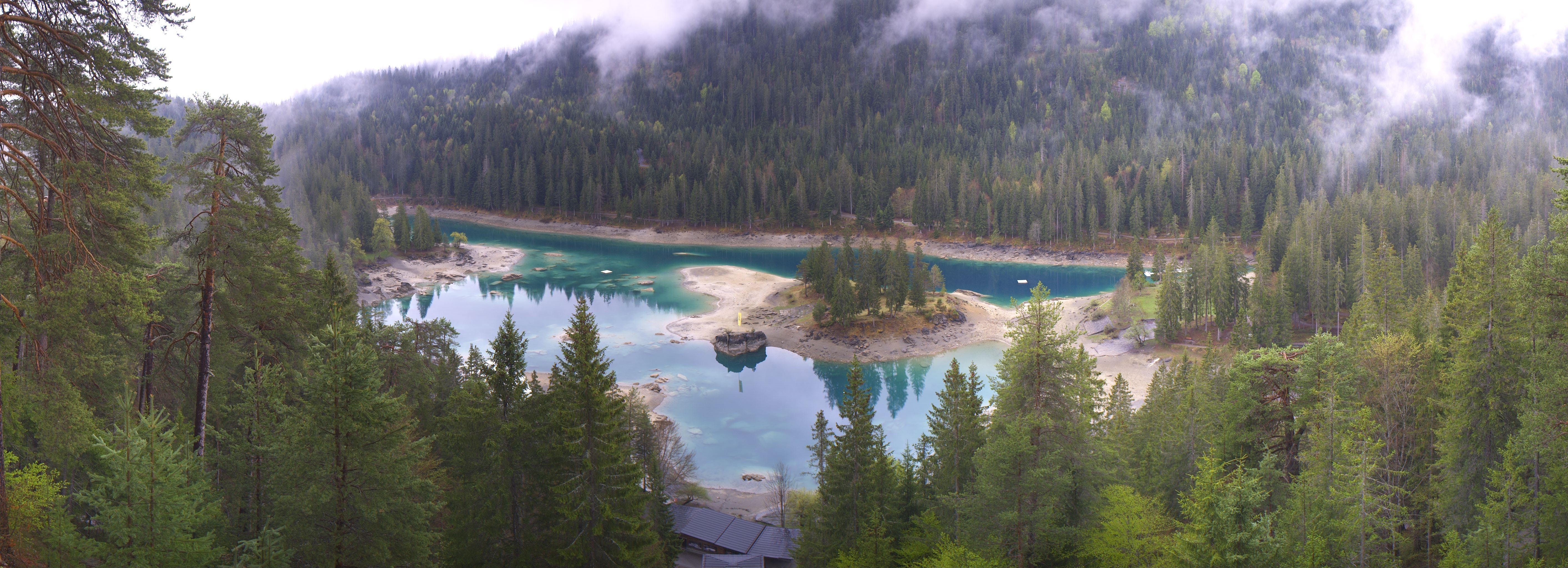 Archiv Foto Webcam Flims: Caumasee