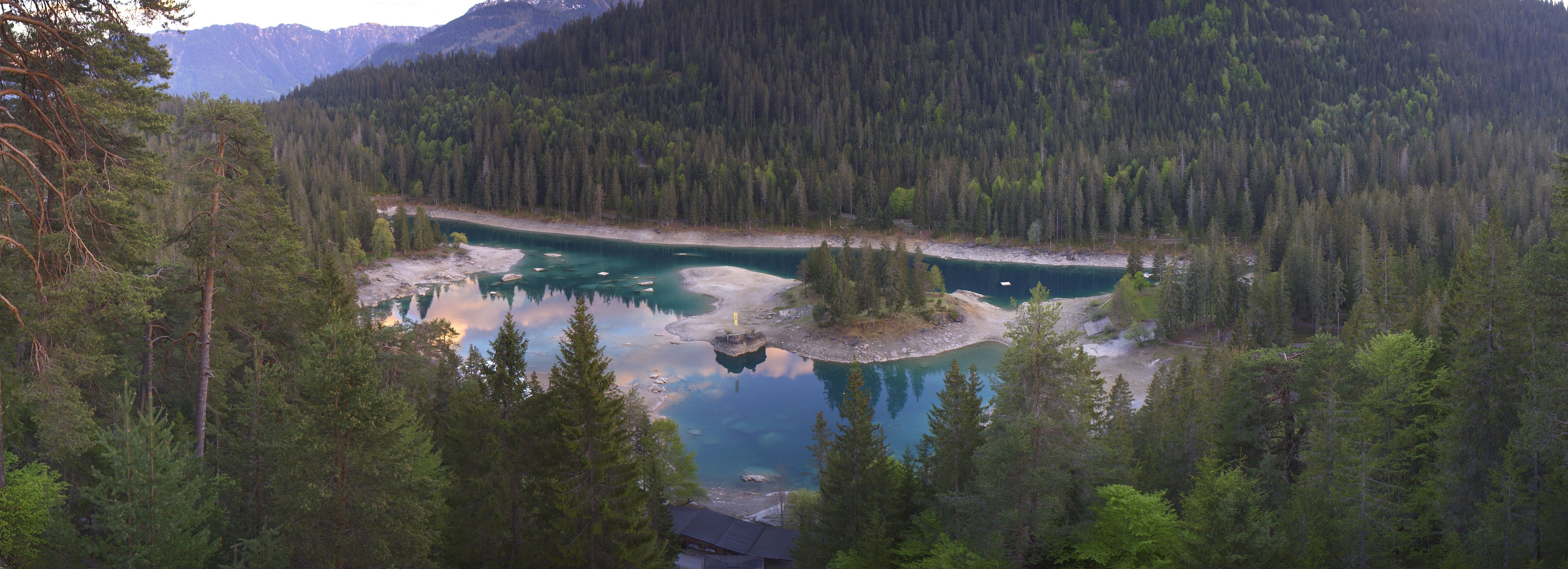 Archiv Foto Webcam Flims: Caumasee
