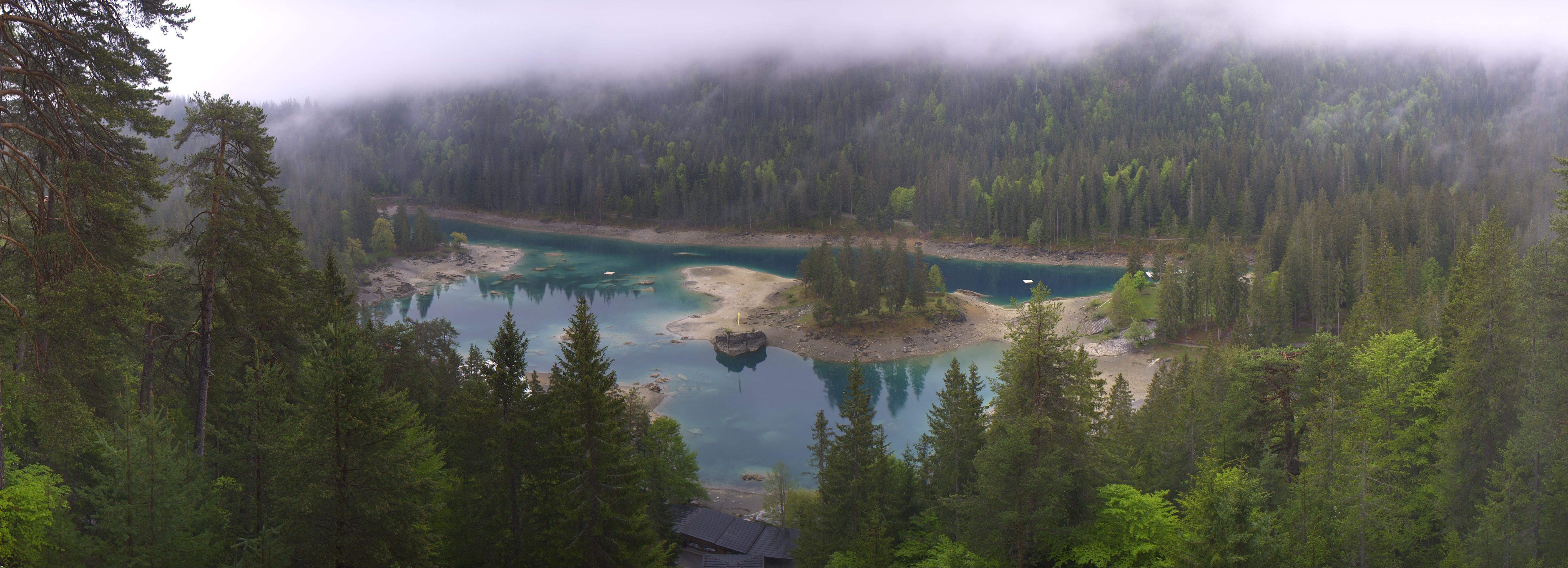 Archiv Foto Webcam Flims: Caumasee