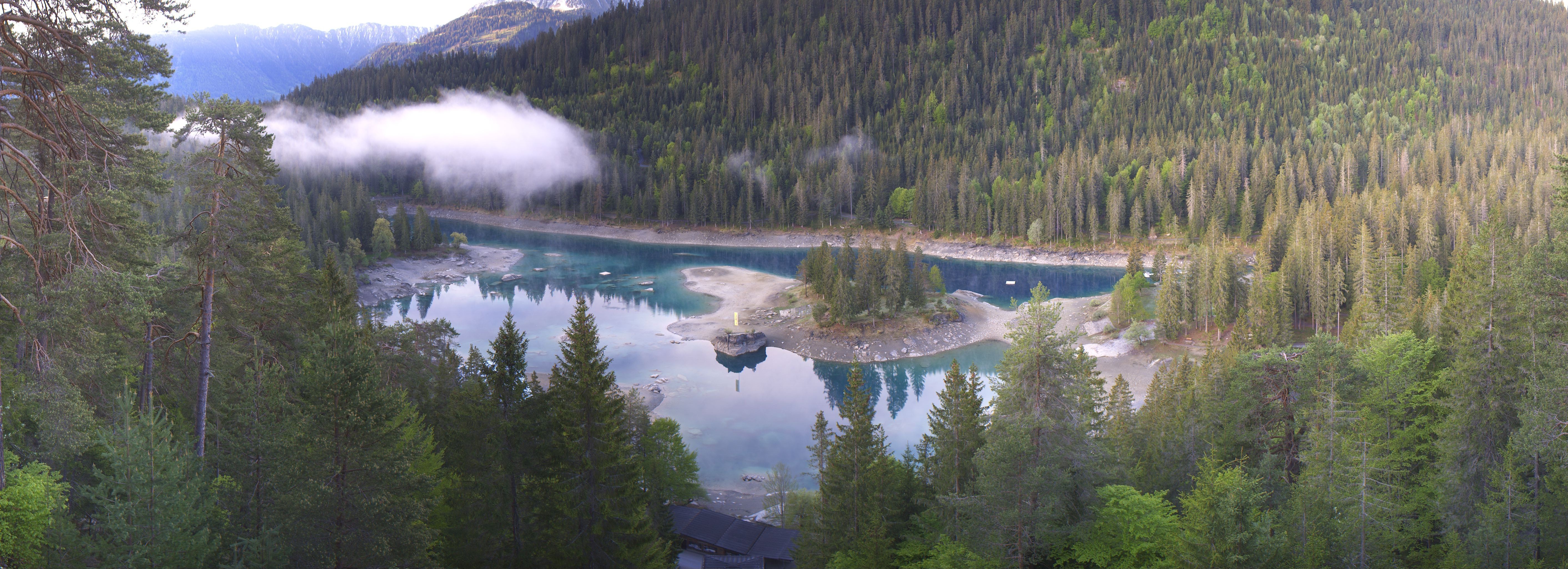Archiv Foto Webcam Flims: Caumasee