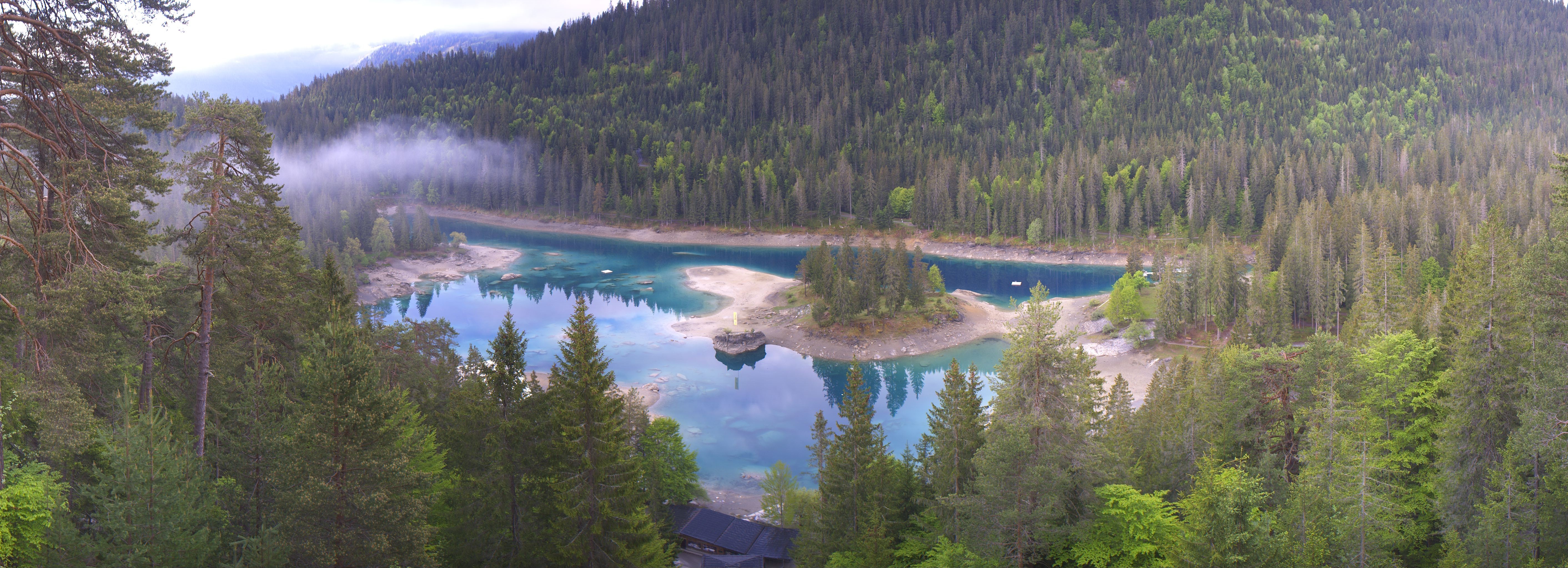 Archiv Foto Webcam Flims: Caumasee