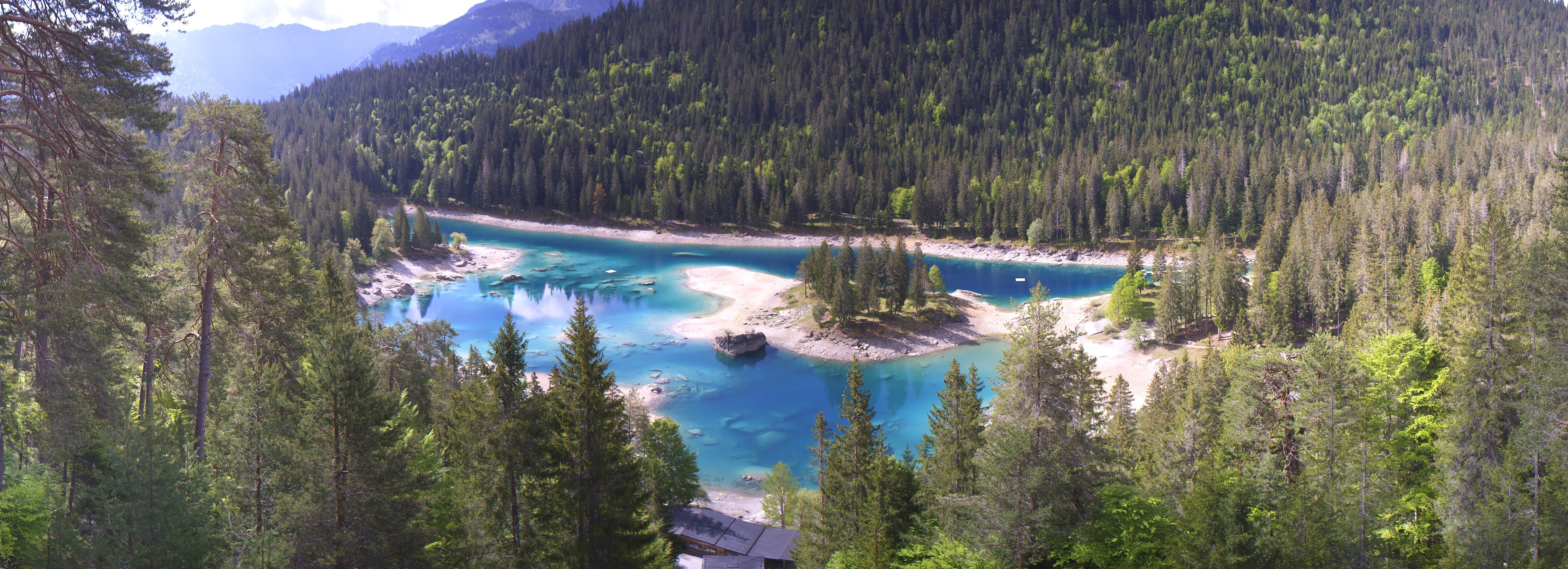 Archiv Foto Webcam Flims: Caumasee