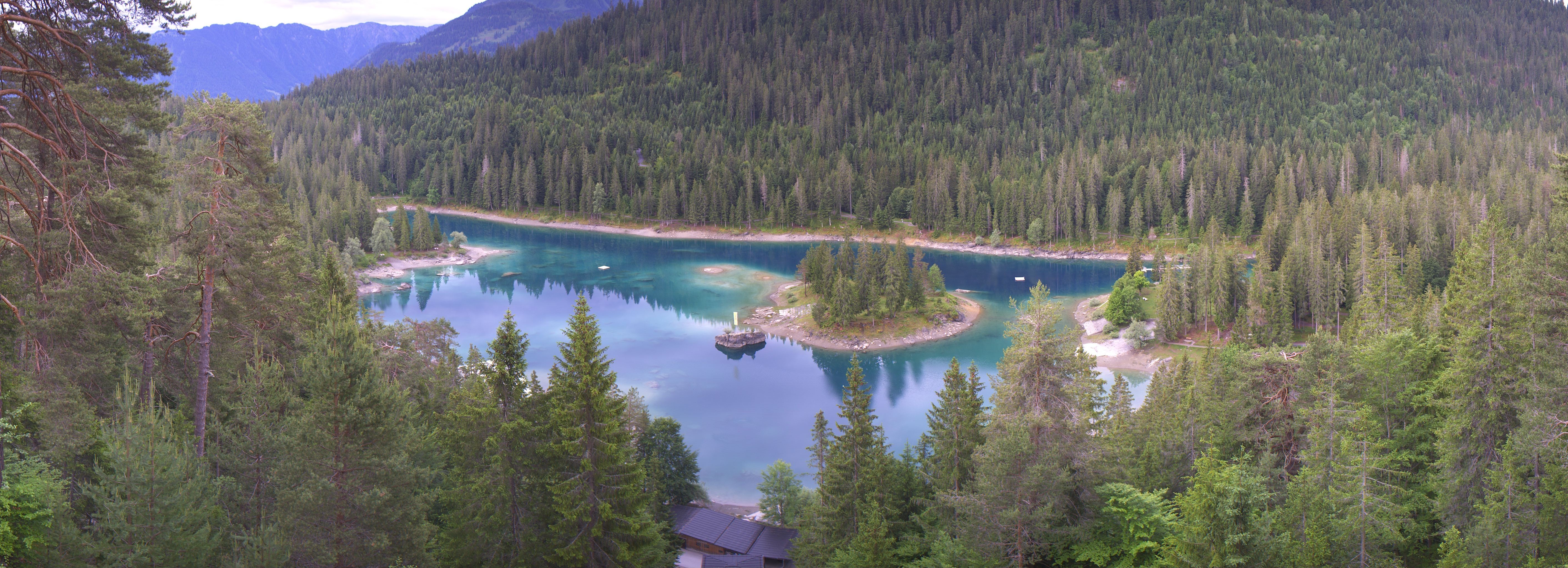 Archiv Foto Webcam Flims: Caumasee