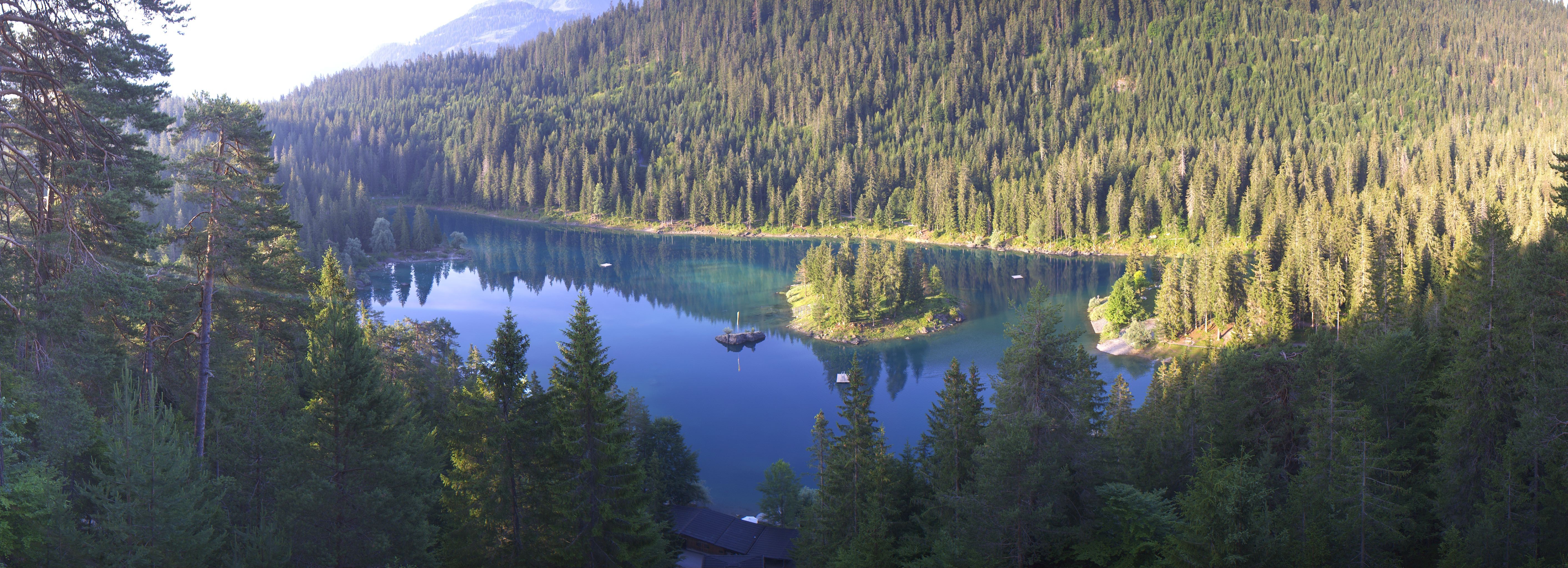 Archiv Foto Webcam Flims: Caumasee