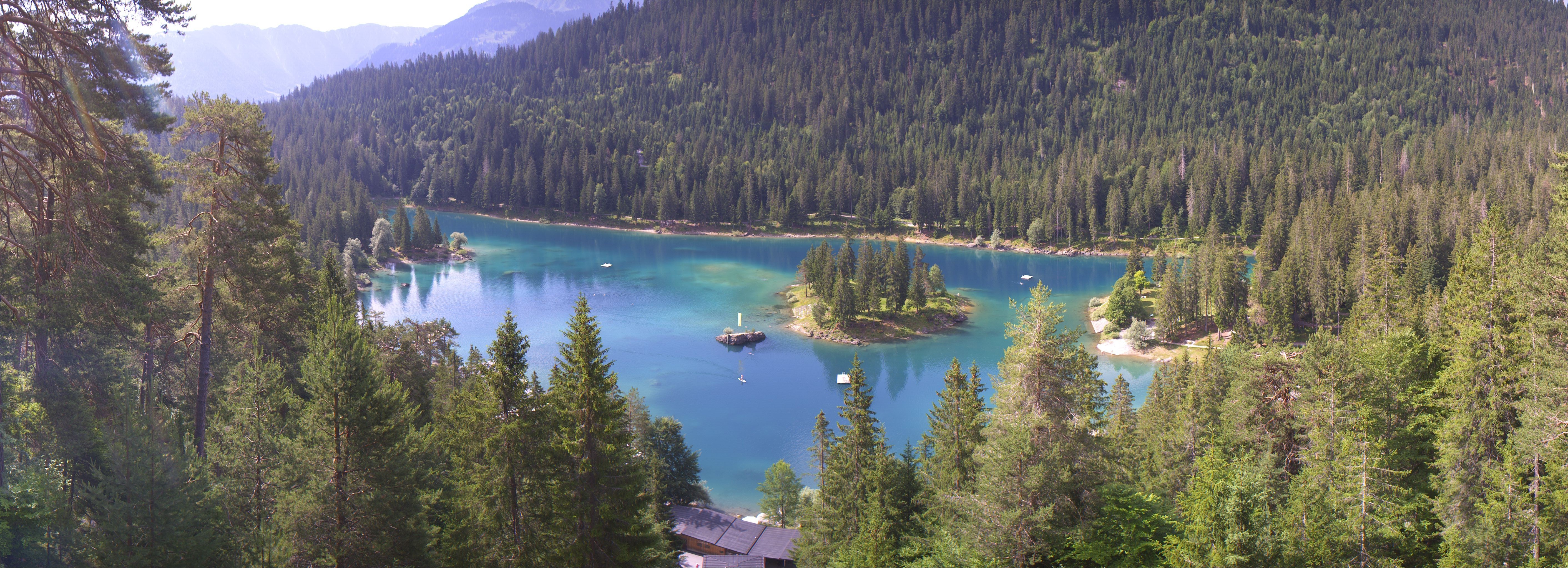 Archiv Foto Webcam Flims: Caumasee