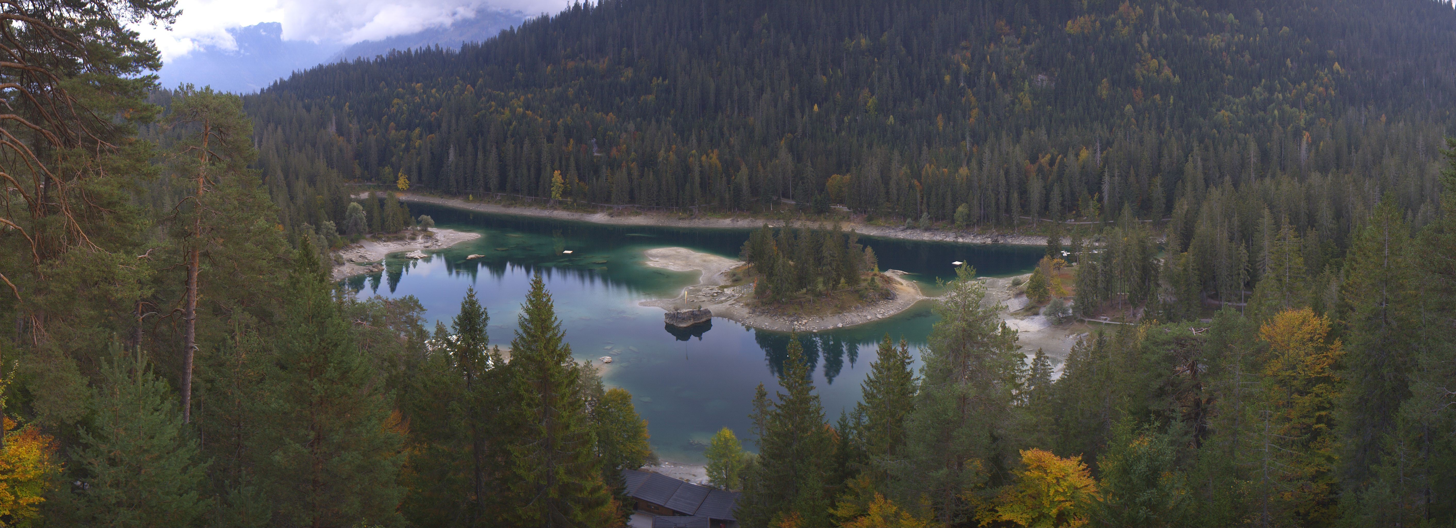 Archiv Foto Webcam Flims: Caumasee
