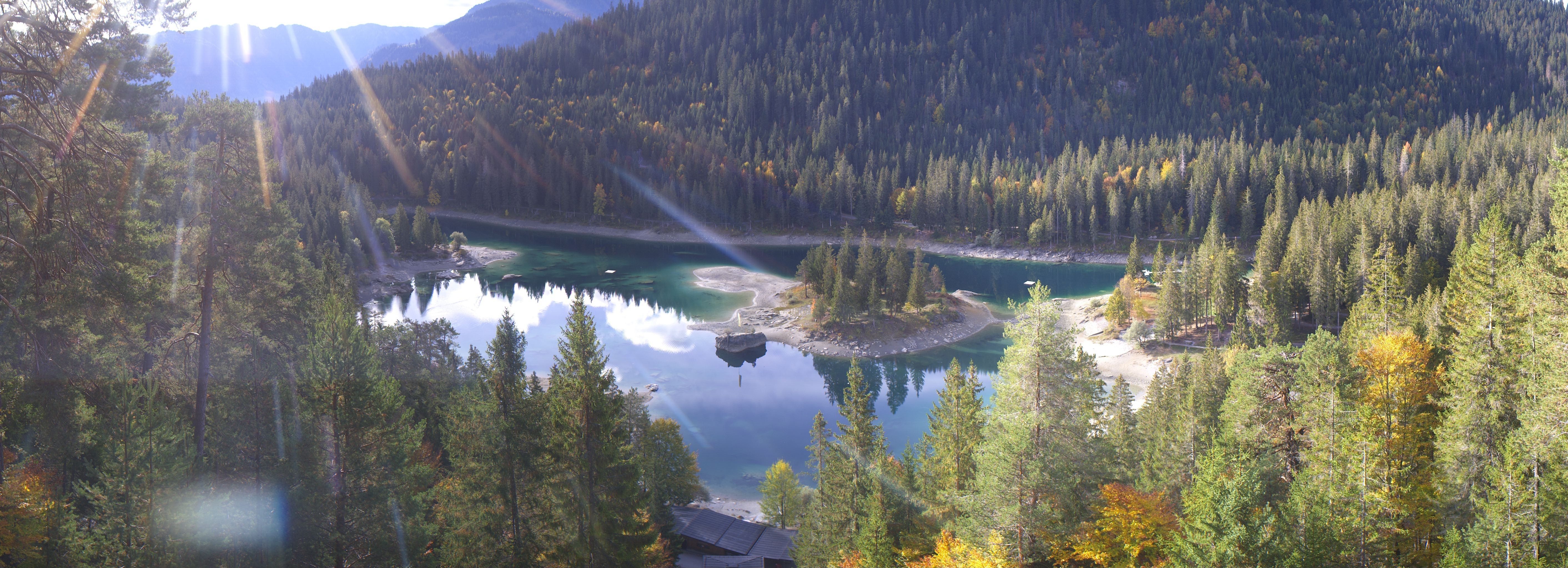 Archiv Foto Webcam Flims: Caumasee