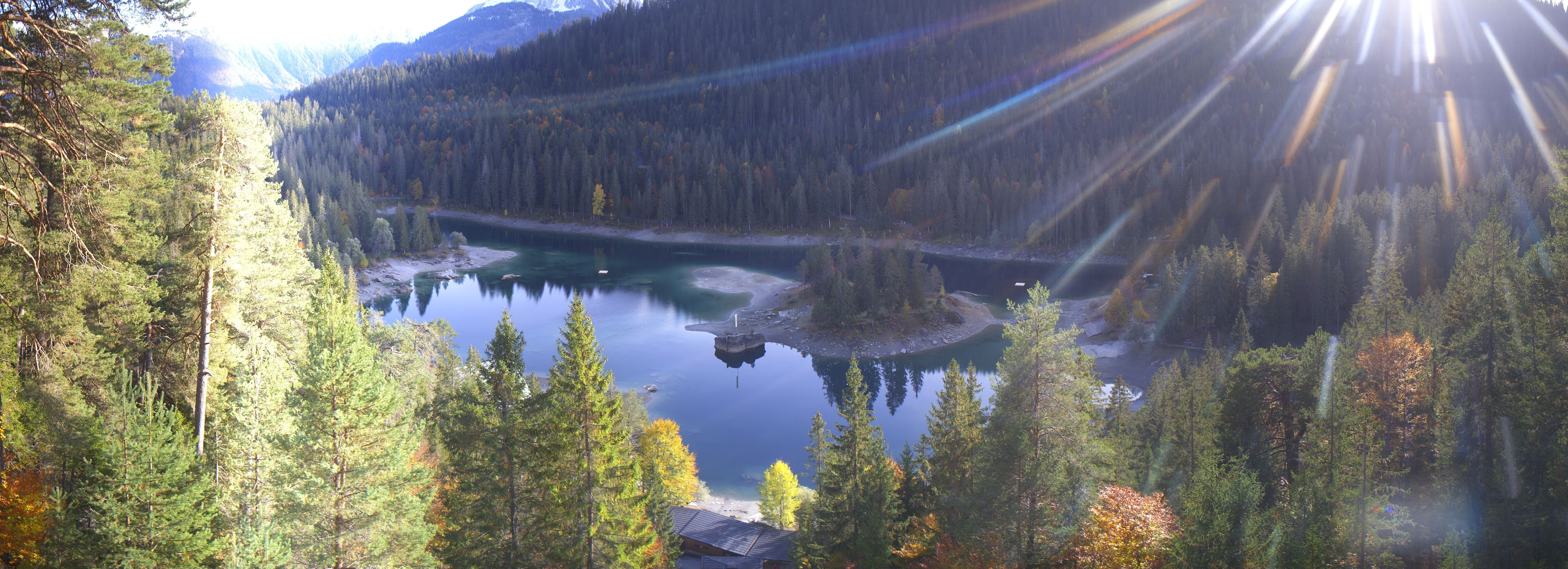 Archiv Foto Webcam Flims: Caumasee