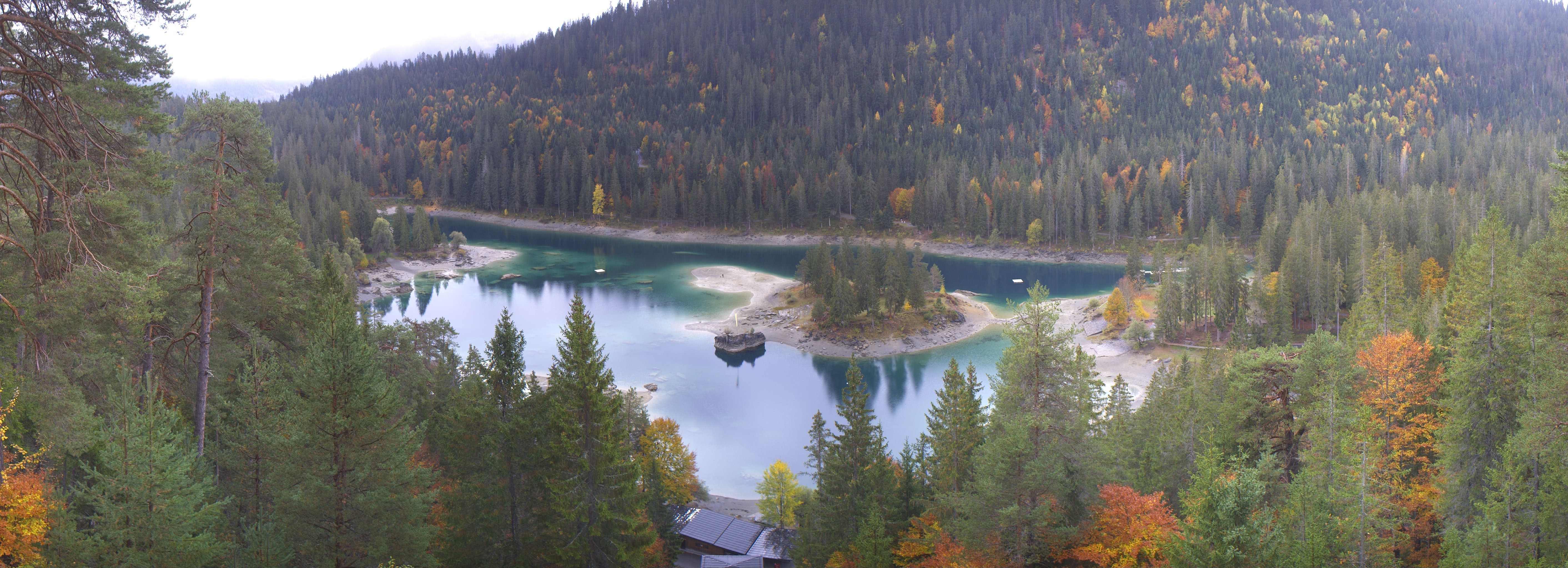Archiv Foto Webcam Flims: Caumasee
